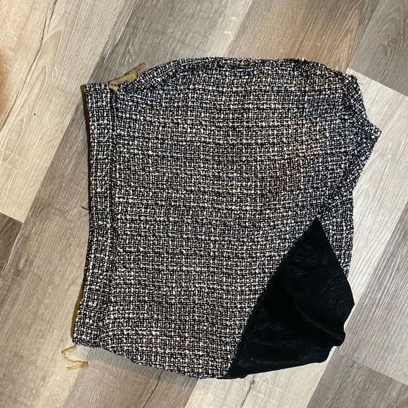 Sans Souci Gray Black Tweed Mini Skirt Size Small - Picture 10 of 11